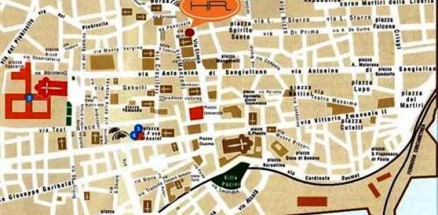 mappa turistica catania